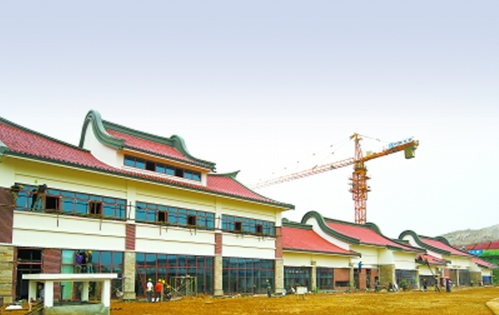 公司新工程:平潭对台小额贸易市场正在加紧施工建设中